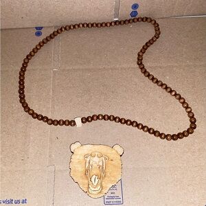 Vintage vtg Retro RARE Streetwear GoodWood NYC Good Wood Grizzly Bear ROAR chain